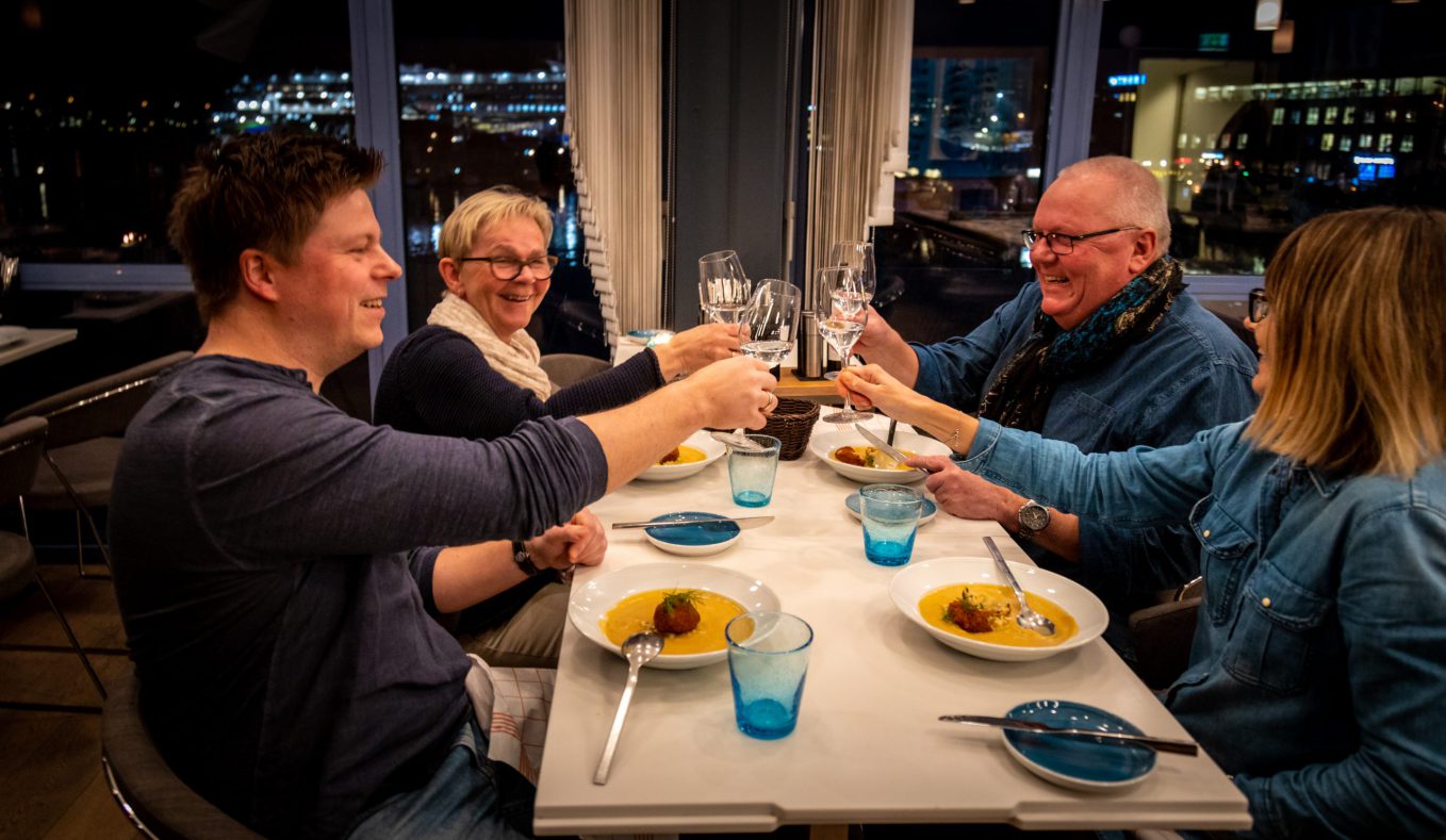 Fiskerestaurant med fantastisk utsikt